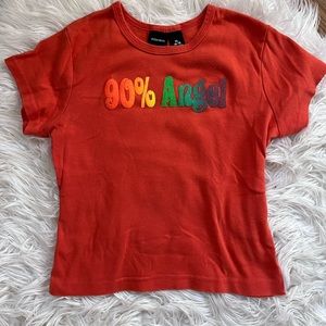 2000’s “90% angel” baby tee- small